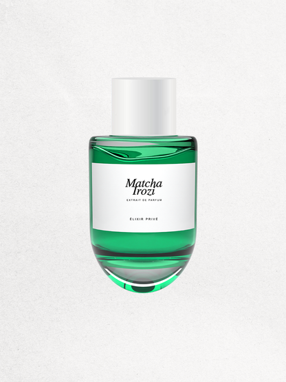 #MATCHAIROZI #EXTRAITDEPARFUM #HESPÉRIDÉAROMATIQUEFLORAL #THÉ
#ROSÉ SUCRÉ #CHROMATIQUE #VÉGÉTALE #POUDRÉ #CARDAMOME #BUCHU #THÉ MATCHA #EUCALYPTUS #ÉLIXIRPRIVÉ