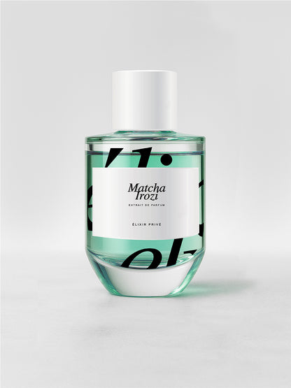 #MATCHAIROZI #EXTRAITDEPARFUM #HESPÉRIDÉAROMATIQUEFLORAL #THÉ
#ROSÉ SUCRÉ #CHROMATIQUE #VÉGÉTALE #POUDRÉ #CARDAMOME #BUCHU #THÉ MATCHA #EUCALYPTUS #ÉLIXIRPRIVÉ